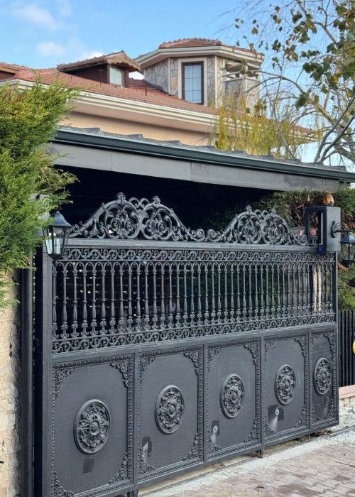 Büyükçekmece Ferforje raylı kapı